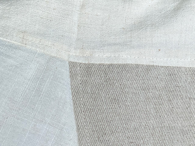 asana HEMP100% 薄手 サルエル タイパンツ・きなり