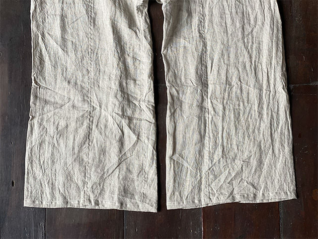asana HEMP100% タイパンツ・きなり