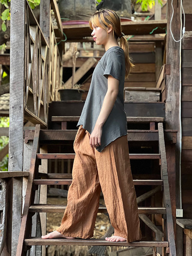 asana HEMP100% タイパンツ・草木染め【パヤカ オンラインショップ】