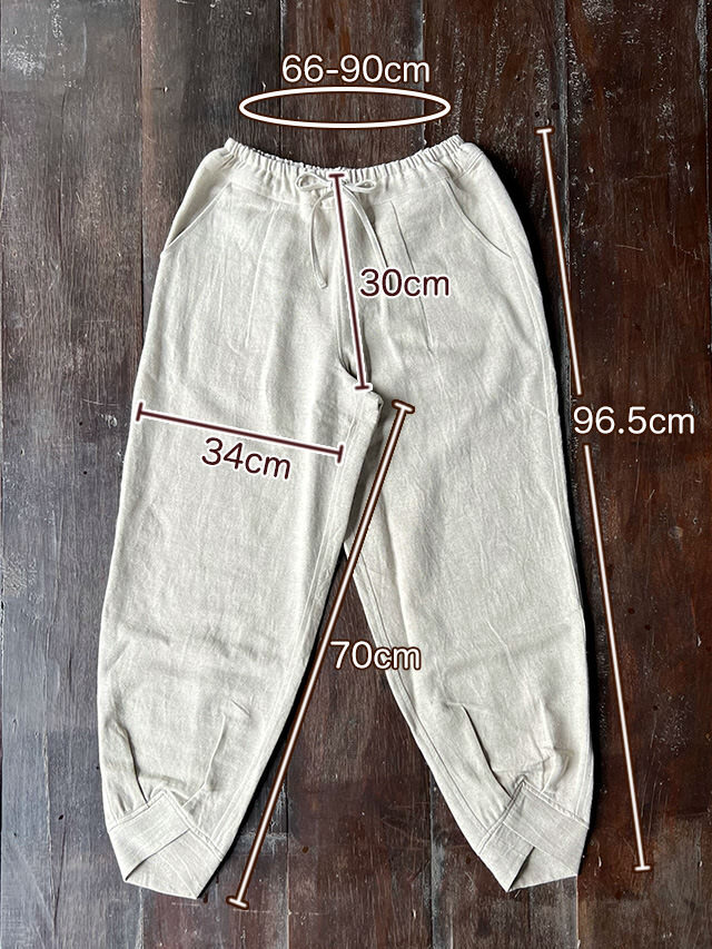 asana HEMP100% ゆったり パンツ・草木染め【パヤカ オンライン