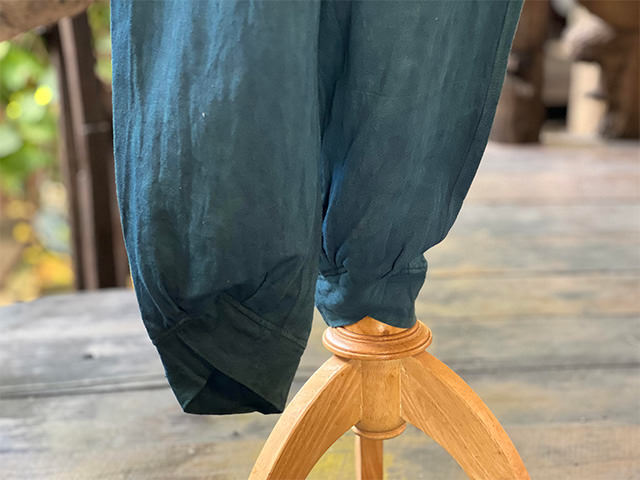 asana HEMP100% ゆったり パンツ・草木染め