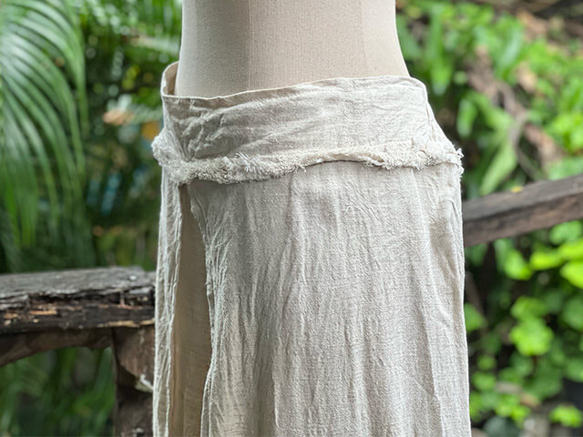 asana HEMP100% 巻きパンツ・きなり