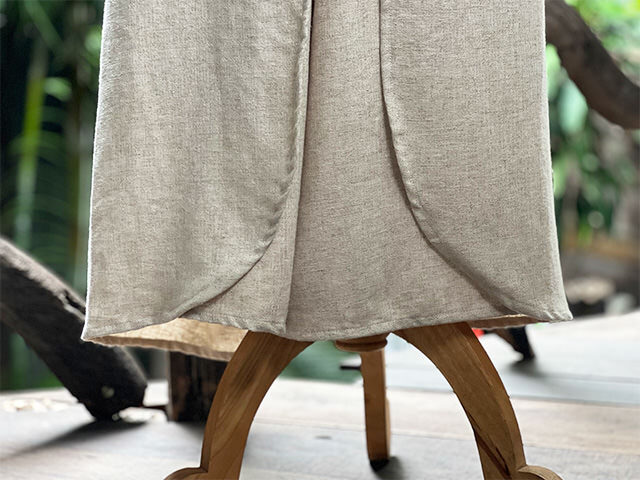 asana HEMP100% 巻きパンツ・きなり