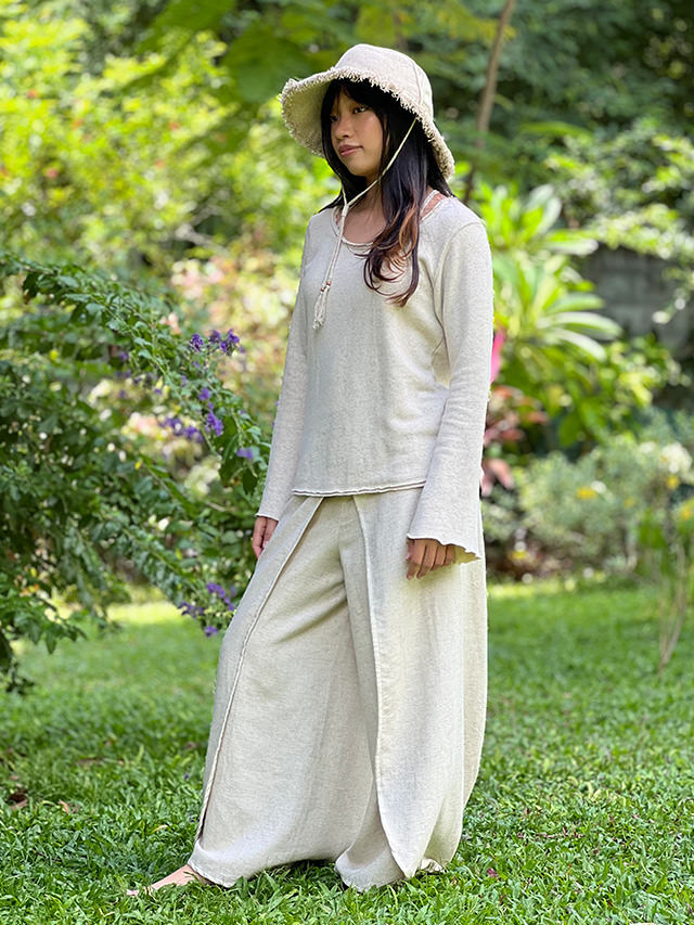 asana HEMP100% 巻きパンツ・きなり【パヤカ オンラインショップ】