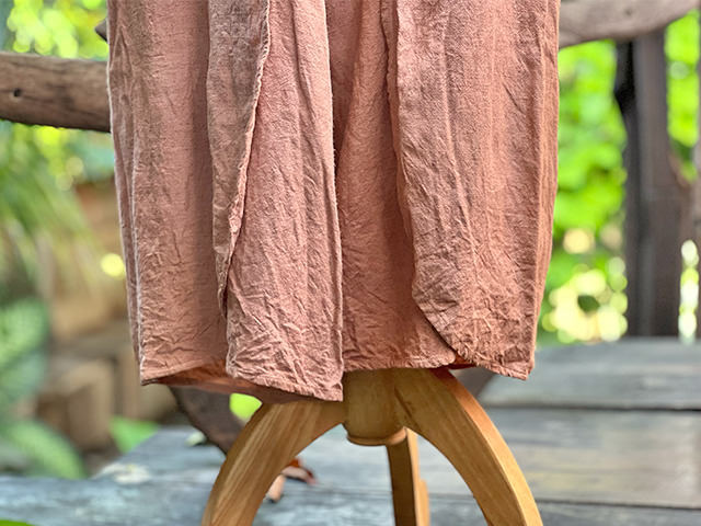 asana HEMP100% 巻きパンツ・草木染め