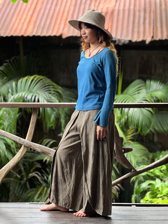 草木染め ヨガウエア　“浄化のログウッド染め” パンツ　ジョッパーズパンツ 草木染め ヨガウエア “浄化のログウッド染め” パンツ ジョッパーズパンツ