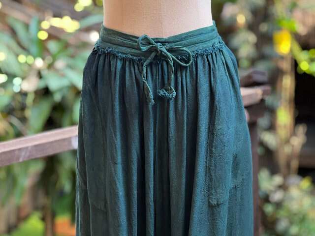 asana HEMP100% テロテロ パンツ スカート・きなり