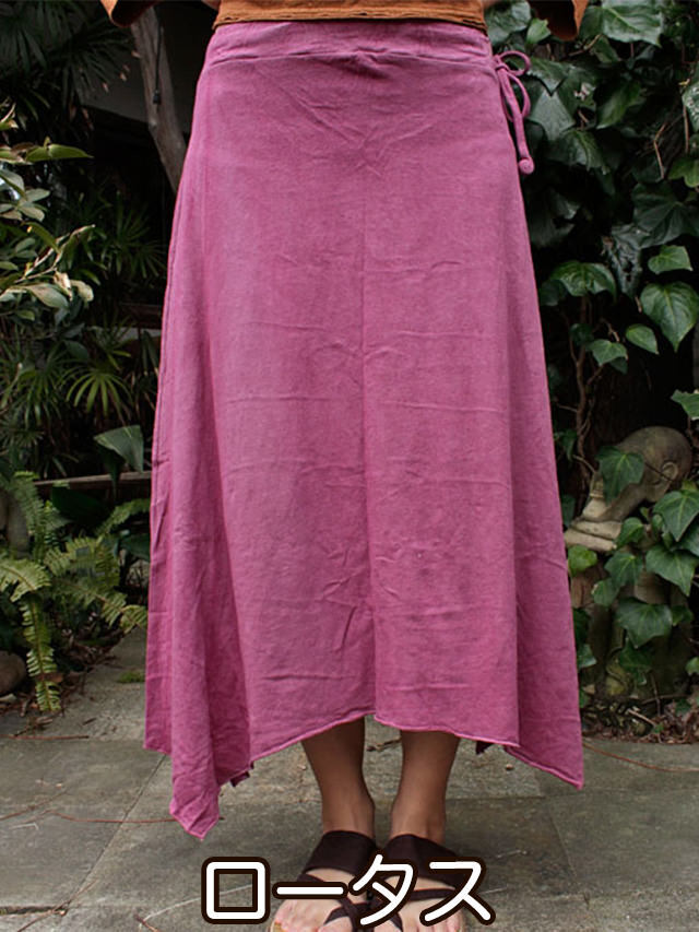 asana ヘンプコットン 2WAY スカート・草木染め【パヤカ オンライン