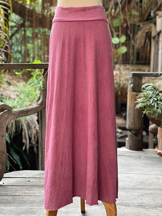 asana ヘンプコットン ロング スカート・草木染め【パヤカ オンライン  