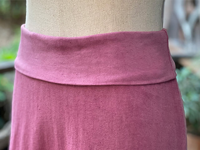 asana ヘンプコットン 厚手 ロング スカート・草木染め