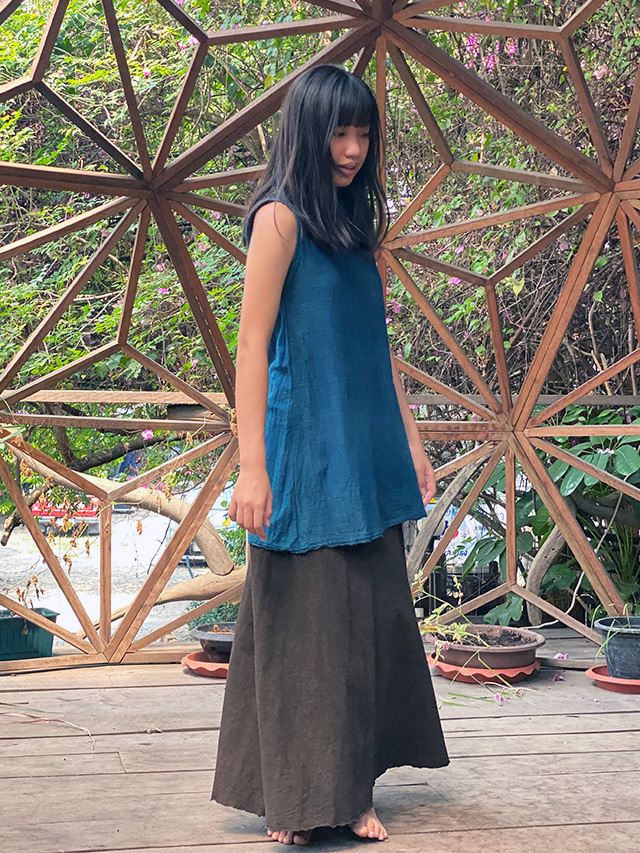 asana ヘンプコットン ロング スカート・草木染め【パヤカ オンライン  