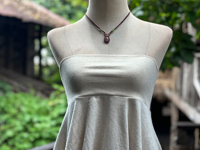 asana ヘンプコットン 厚手 ターザン 2WAY スカート・きなり