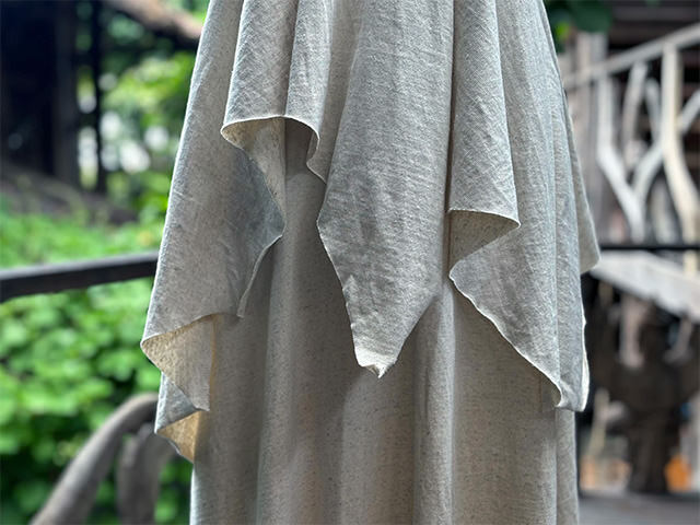 asana ヘンプコットン 厚手 ターザン 2WAY スカート・きなり