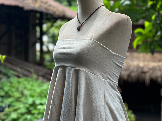 asana ヘンプコットン 厚手 ターザン 2WAY スカート・きなり