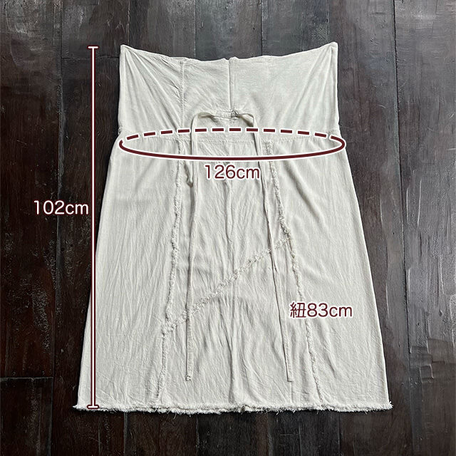 asana HEMP100% テロテロ タイパンツ スカート・きなり