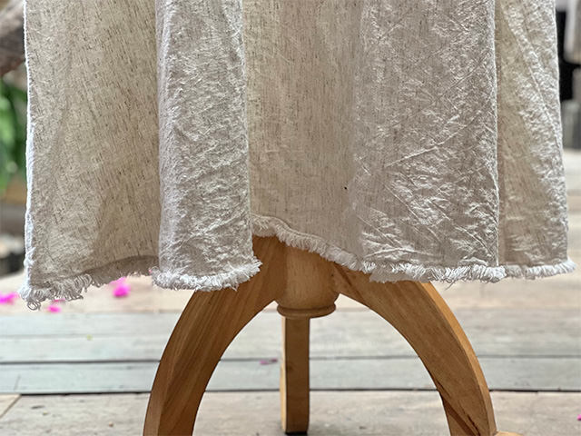 asana HEMP100% ロング スカート・きなり