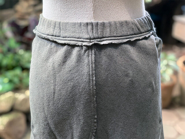 asana ヘンプコットン ふかふか切り替え スカート・草木染め