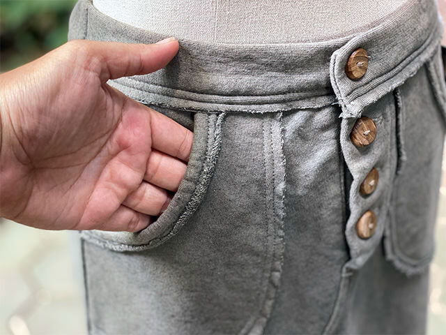 【美品】PAYAKA ヘンプコットン ふかふか 切り替え スカート・きなり ブランドファッション - 【美品】PAYAKA ヘンプコットン ふかふか