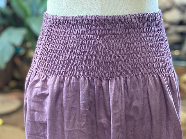 asana HEMP100% 2WAYスカート・草木染め