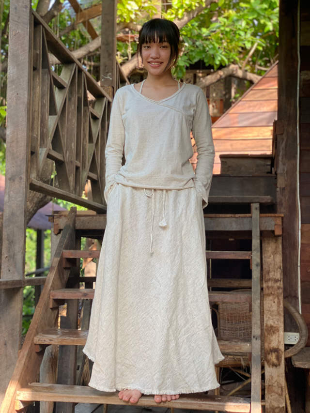 パネルスカート　前掛け　トライバル　インド　AnuttaraCrafts パヤカ ask-518_m5.jpg