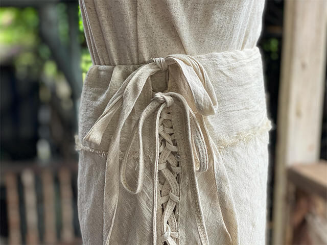 asana HEMP100% バイアス スカート・きなり