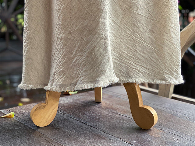 asana HEMP100% バイアス スカート・きなり【パヤカ オンライン