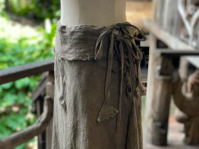 asana HEMP100% バイアス スカート・きなり