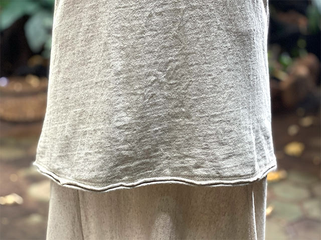 asana ヘンプコットン 厚手 NEW スリムTee・きなり