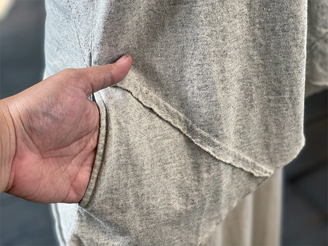 asana ヘンプコットン 厚手 森のパッチワーク ショート ベスト