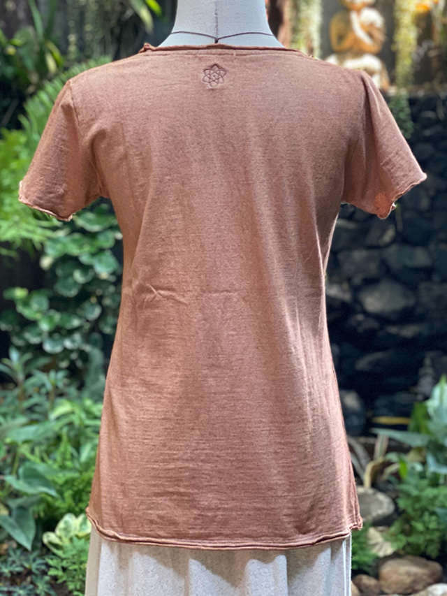 asana ヘンプコットン 厚手 スリムTee・草木染め【パヤカ オンライン