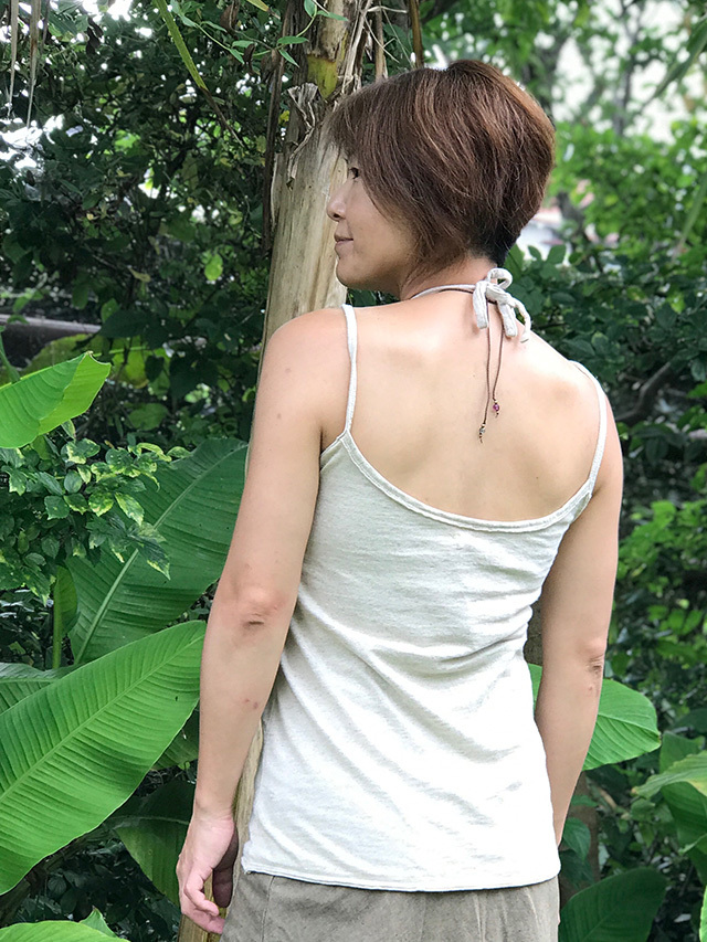 asana ヘンプコットン キャミソール・きなり【パヤカ オンラインショップ】