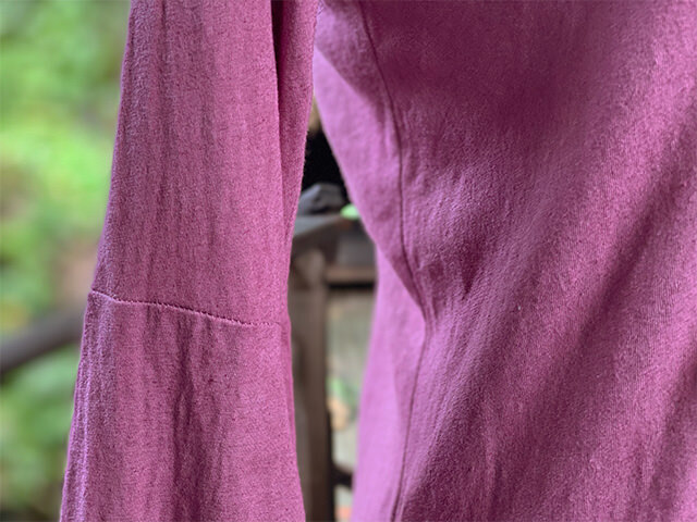 asana ヘンプコットン 薄手 カシュクール風 フレアースリーブ