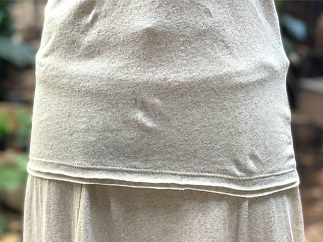 asana ヘンプコットン 薄手 インナー タンクトップ・きなり