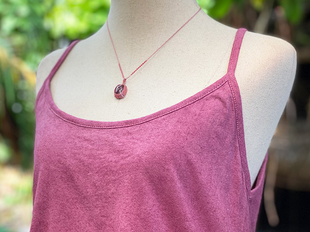 asana ヘンプコットン 薄手 キャミソール・草木染め