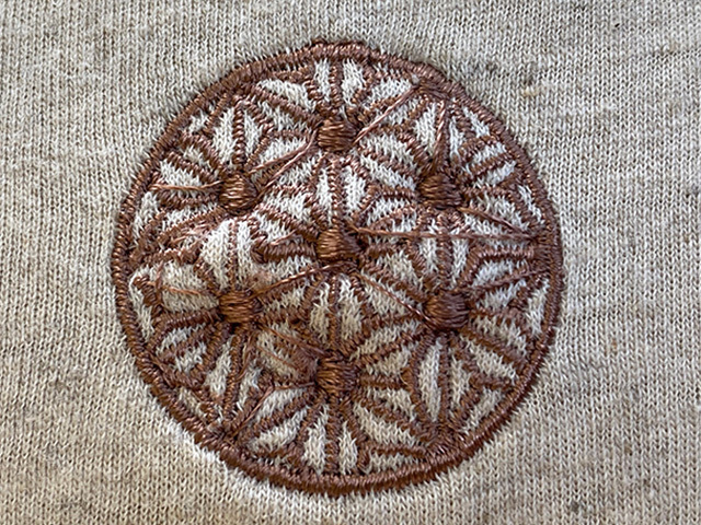 asana ヘンプコットン 薄手 アフリカン フレアーTee・きなり