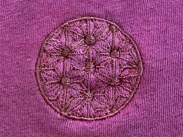 asana ヘンプコットン 薄手 アフリカン フレアーTee・草木染め