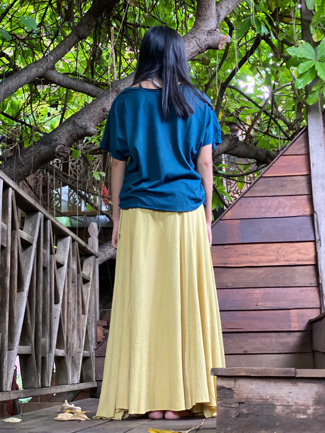 本日のみ大大値下げPAYAKA asana asana HEMP100% テロテロ ゆったり Tee・草木染め【パヤカ