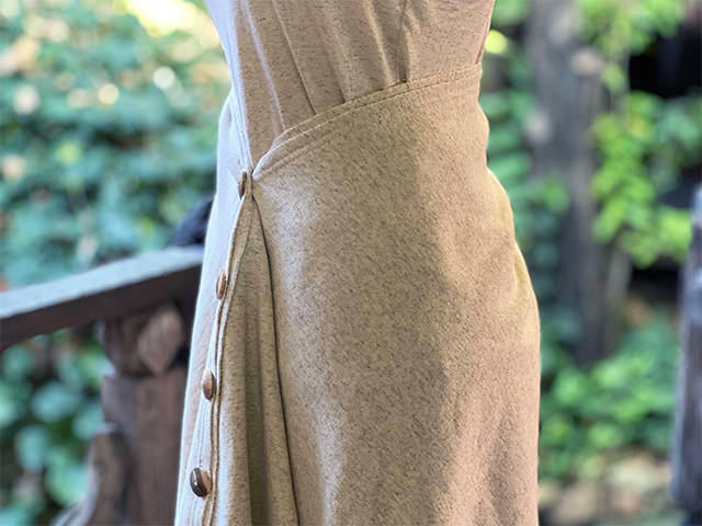 asana ヘンプコットン ふかふか 2WAY ポンチョ・きなり