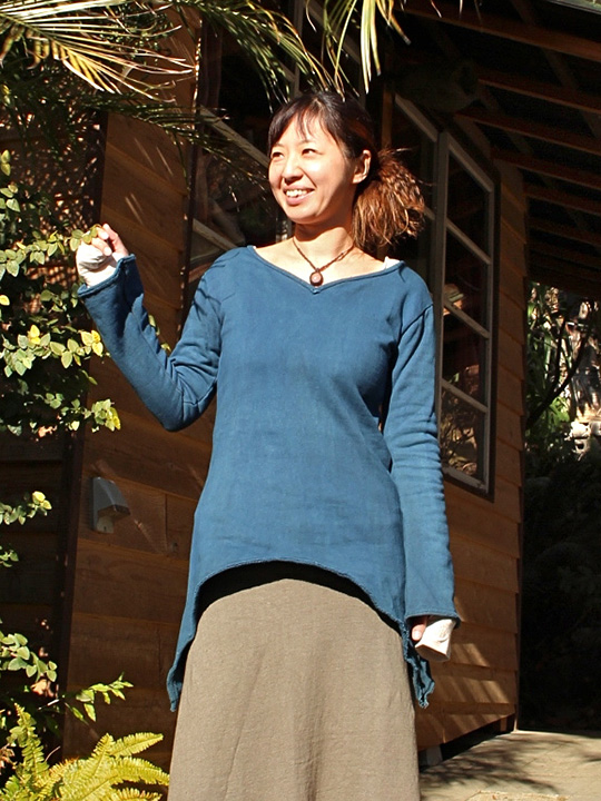 パヤカ☆草木染めふかふかあったか チュニック