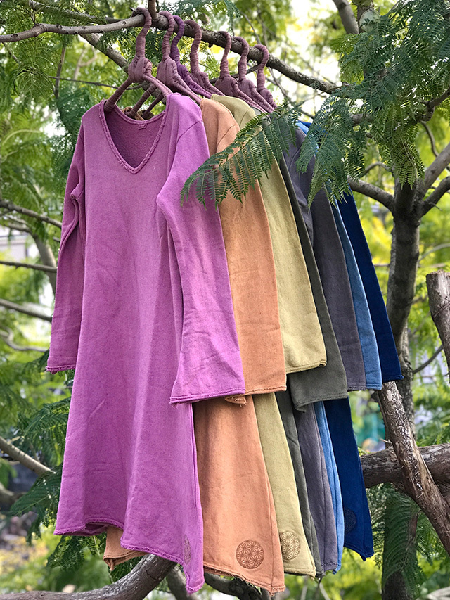 パヤカ☆草木染めふかふかあったか チュニック