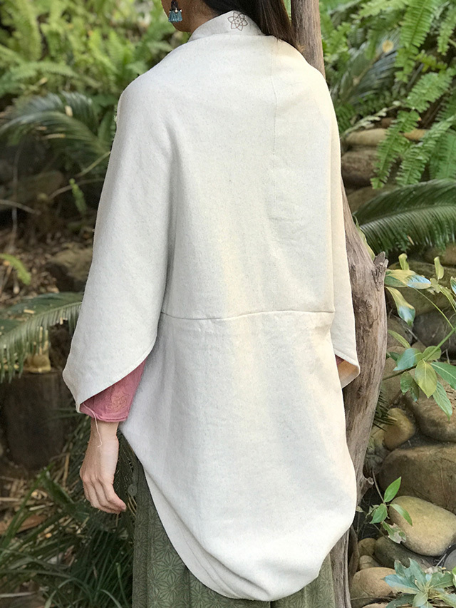 asana ヘンプコットン ふかふか カーディガン・きなり asana ヘンプコットン ふかふか カーディガン・きなり【パヤカ