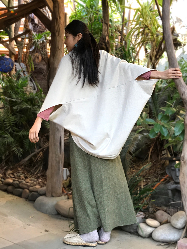 asana ヘンプコットン ふかふか カーディガン・きなり asana ヘンプコットン ふかふか カーディガン・きなり【パヤカ