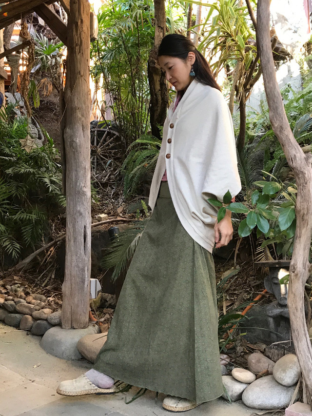 asana ヘンプコットン ふかふか モモンガ カーディガン・きなり