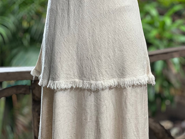 asana HEMP100% テロテロ バイアス タンクトップ・きなり