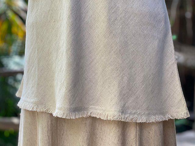 asana HEMP100% テロテロ バイアス Tee・きなり