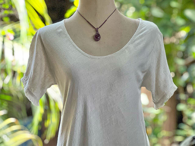 asana HEMP100% テロテロ バイアス Tee・きなり