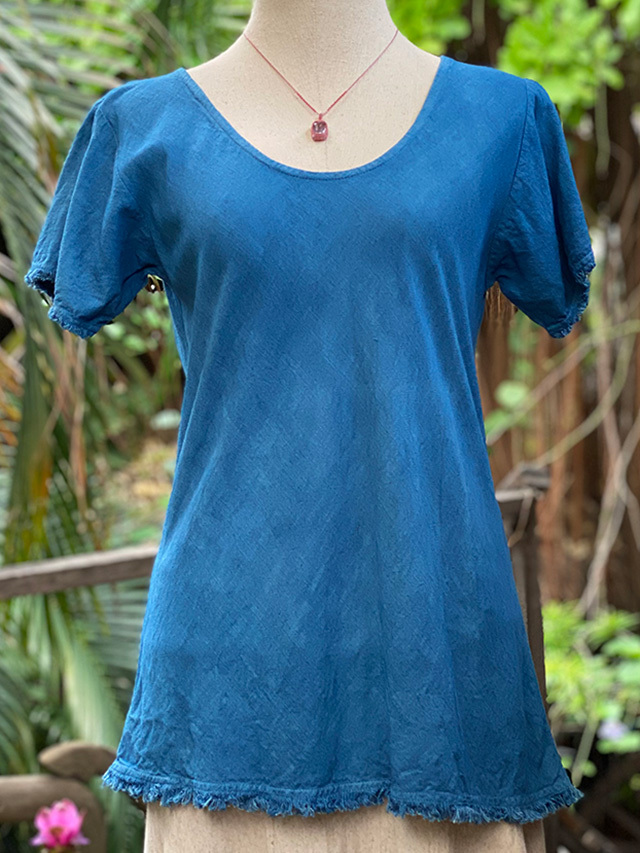 asana HEMP100% テロテロ バイアス Tee・草木染め【パヤカ オンライン
