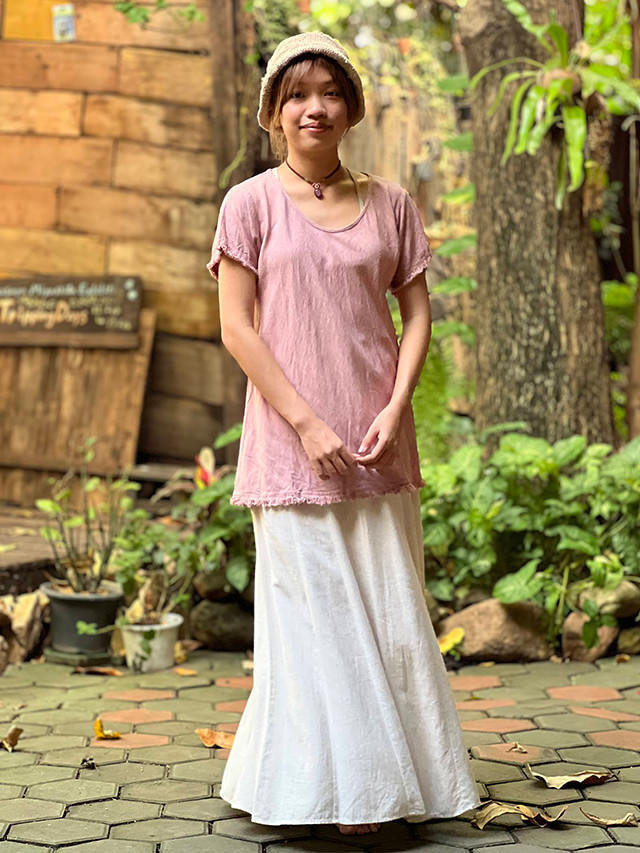 asana HEMP100% テロテロ バイアス Tee・草木染め【パヤカ オンライン
