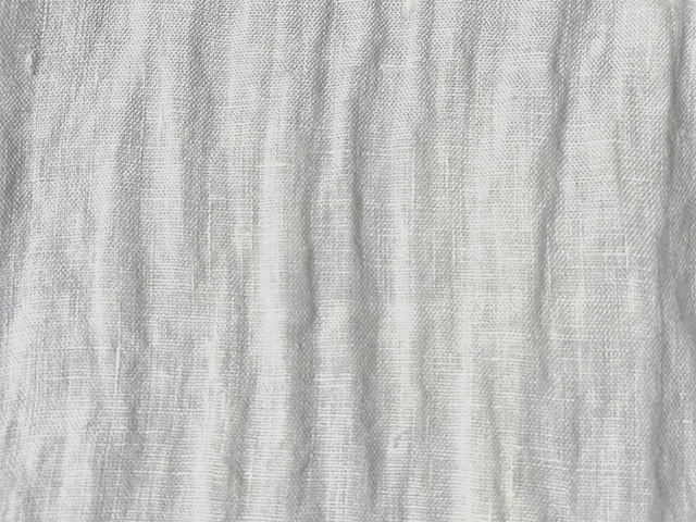 asana HEMP100% ガーゼ 切り替え ギャザー ブラウス・きなり