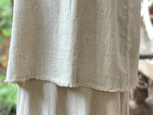 asana HEMP100% ゆったり タンクトップ・きなり